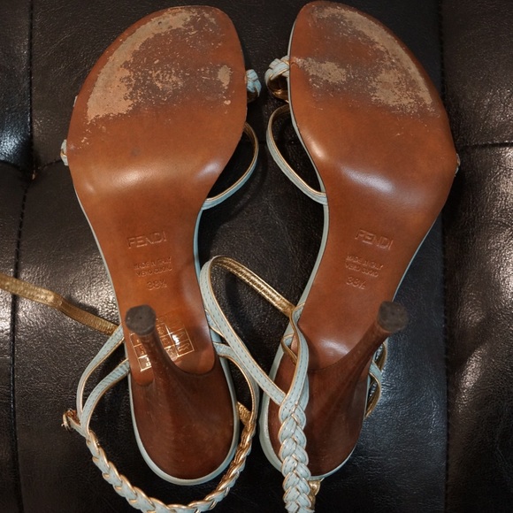 Vintage Fendi Braided Strappy Heel - Picture 6 of 8